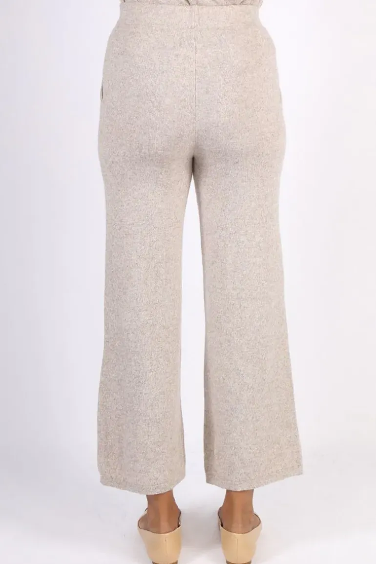 C & Co Classic Palazzo Pant In Oatmeal