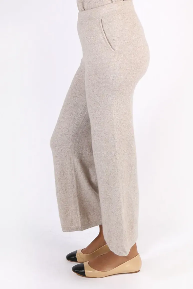 C & Co Classic Palazzo Pant In Oatmeal
