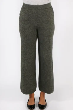 C & Co Classic Palazzo Pant In Moss