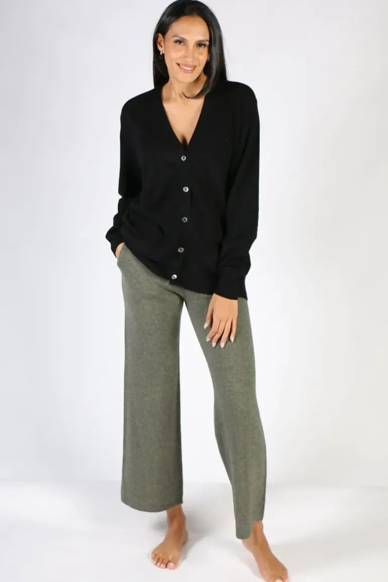 C & Co Grandpa Cardi In Black