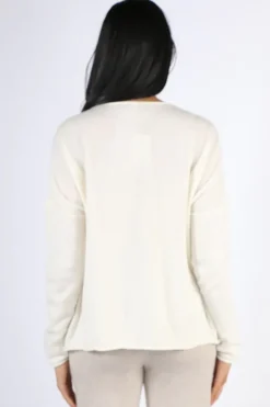 C & Co Roll Edge Jumper In Snow