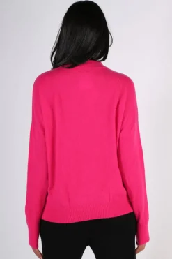 C & Co Vintage Jumper In Hot Pink