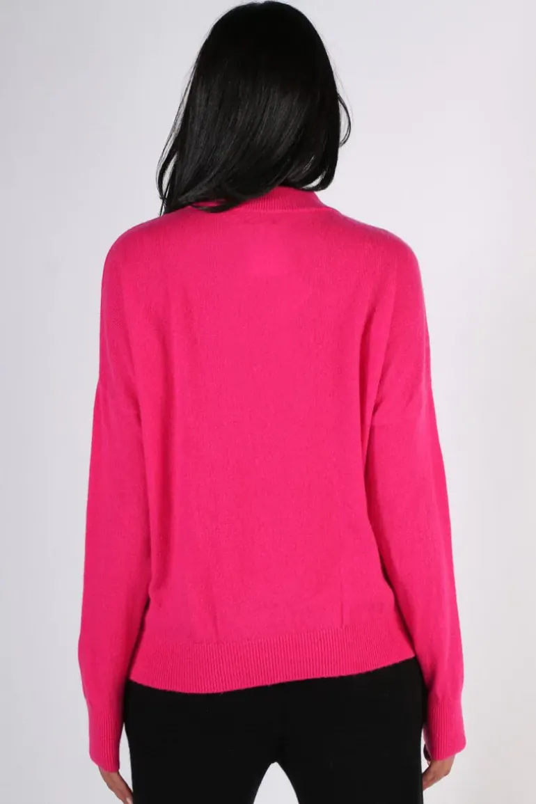 C & Co Vintage Jumper In Hot Pink