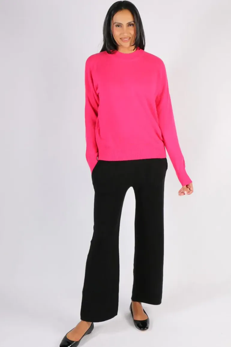 C & Co Vintage Jumper In Hot Pink