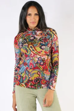 Cap Jaluca Jada Printed Top In Multi