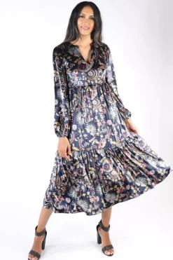 Cap Jaluca Lucy Maxi Tiered Dress In Multi