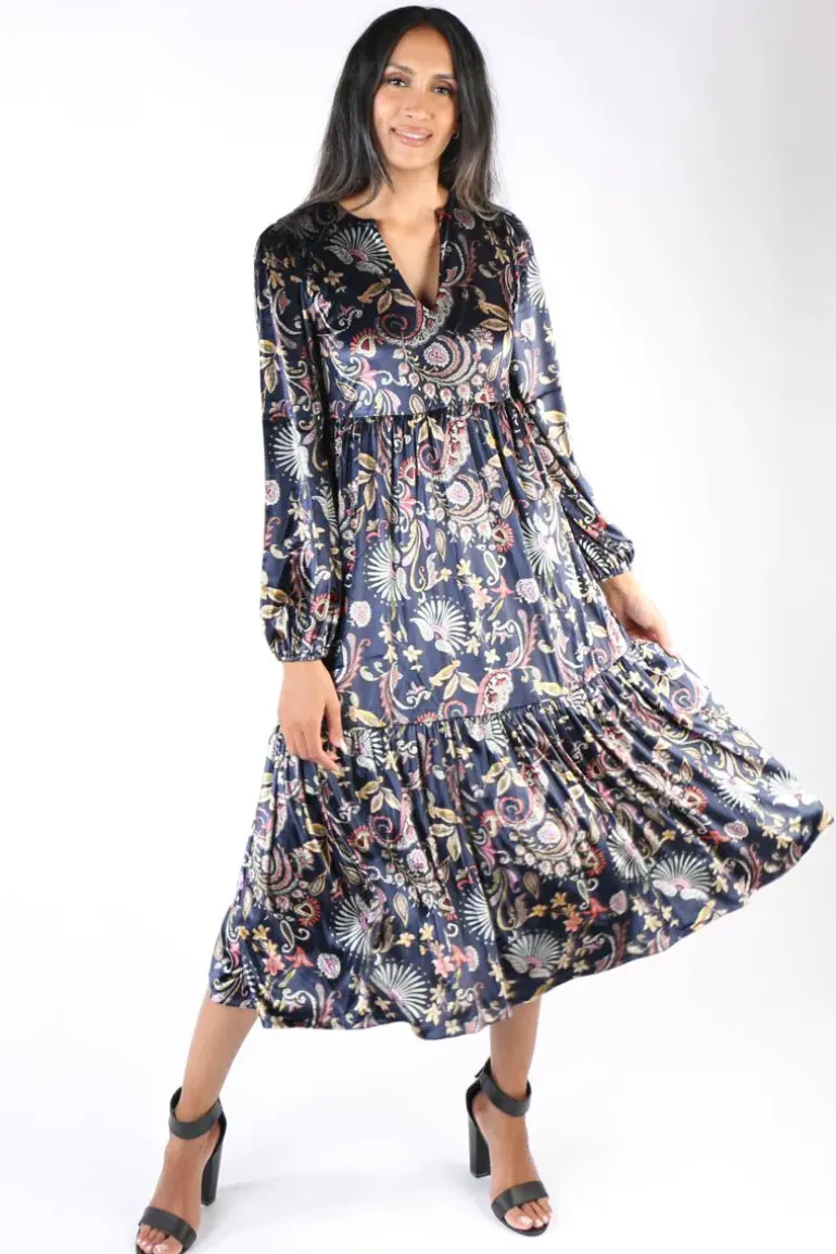 Cap Jaluca Lucy Maxi Tiered Dress In Multi