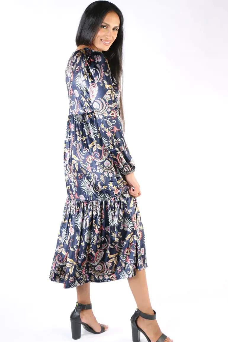 Cap Jaluca Lucy Maxi Tiered Dress In Multi