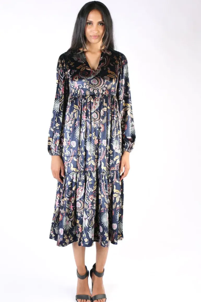 Cap Jaluca Lucy Maxi Tiered Dress In Multi