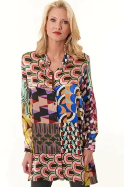 Cap Julluca Longline Laila Tunic In Print