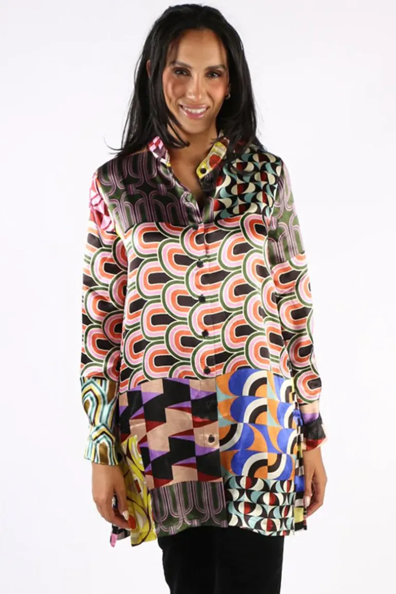Cap Julluca Longline Laila Tunic In Print