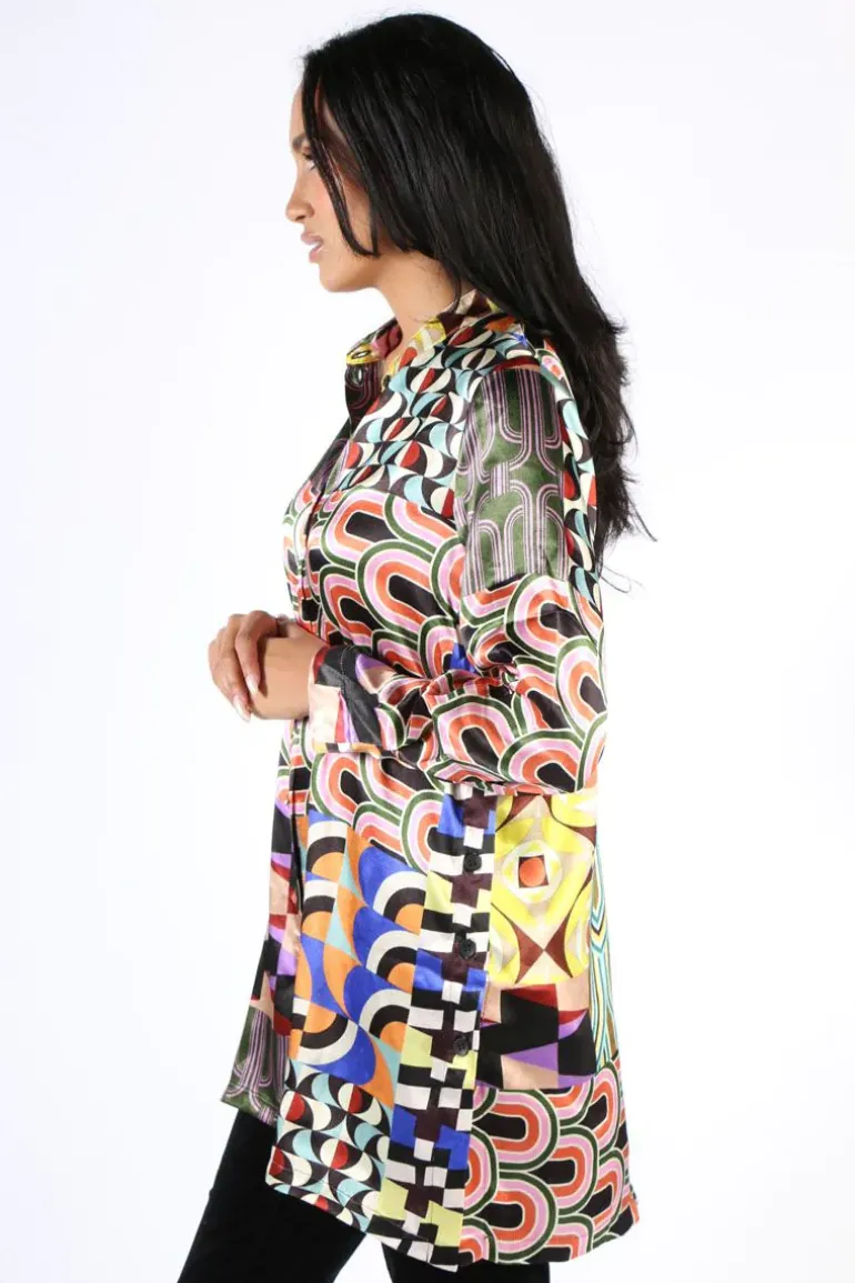 Cap Julluca Longline Laila Tunic In Print