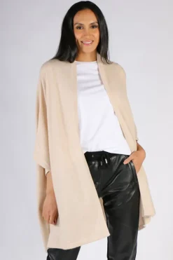 Cashmere Kimono Jacket By Caprus In Oatmeal