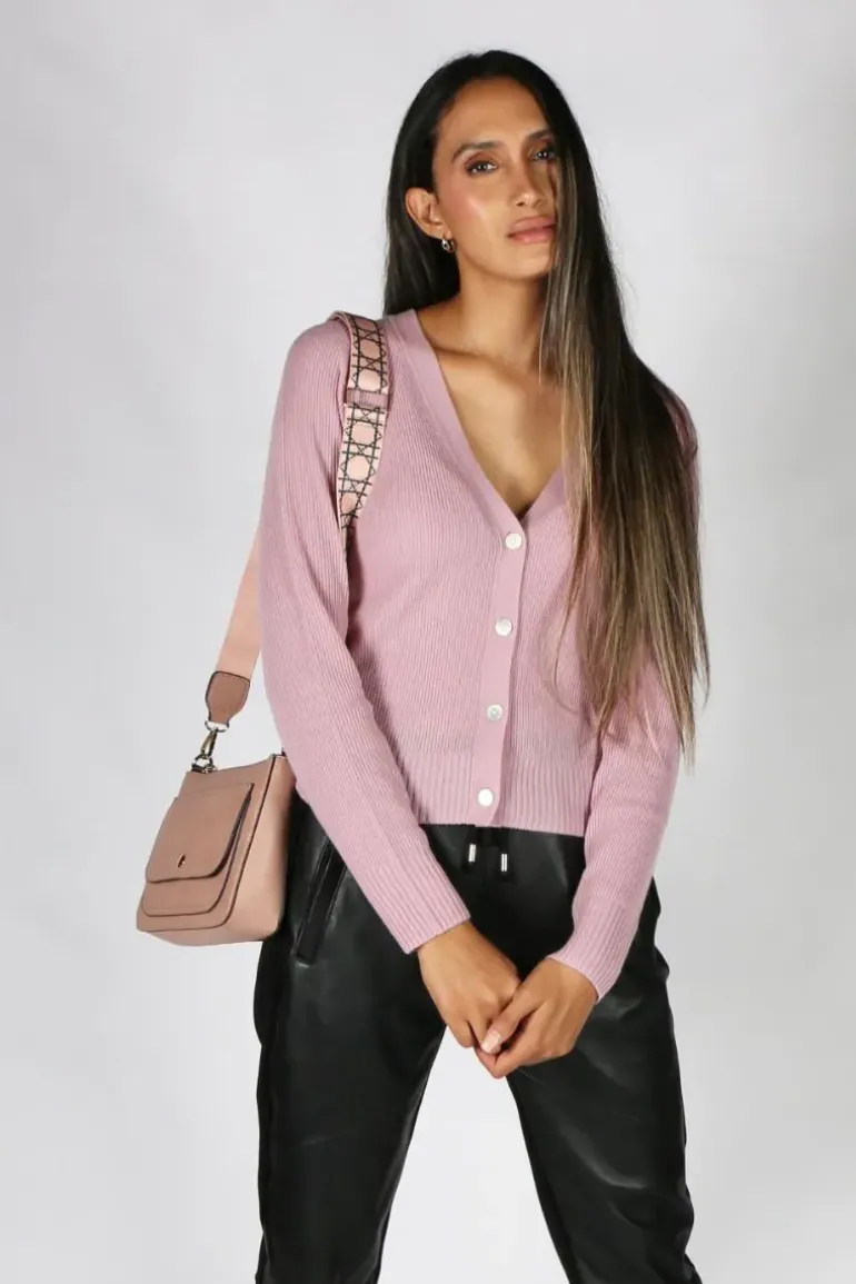 Cashmerism Cloud Cardi In Lilac