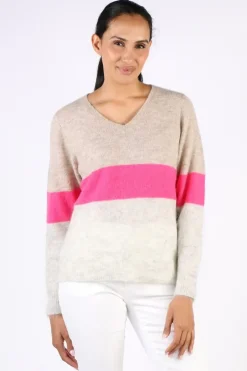 CC Bradford Alpaca Jumper In Stripe
