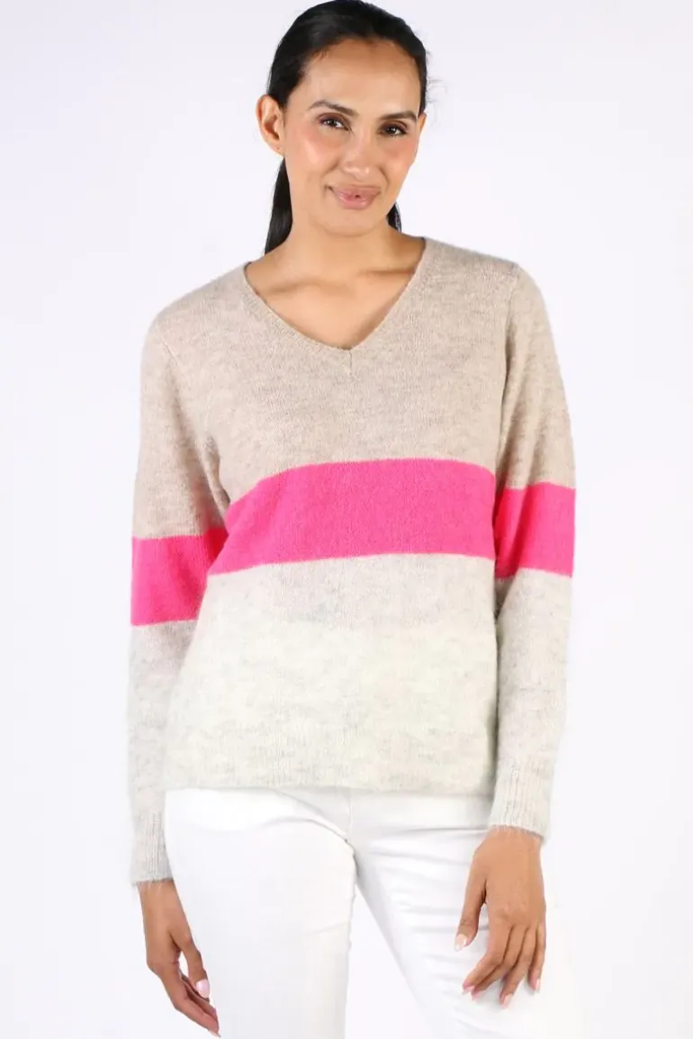 CC Bradford Alpaca Jumper In Stripe