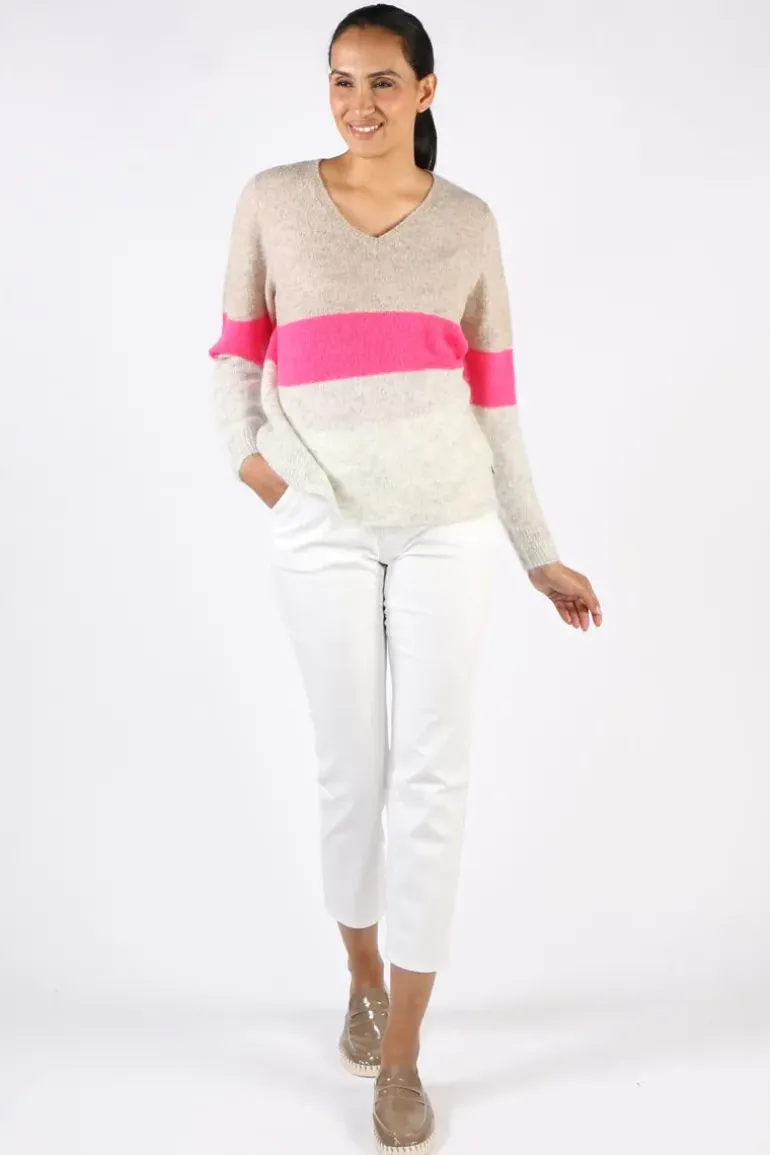 CC Bradford Alpaca Jumper In Stripe