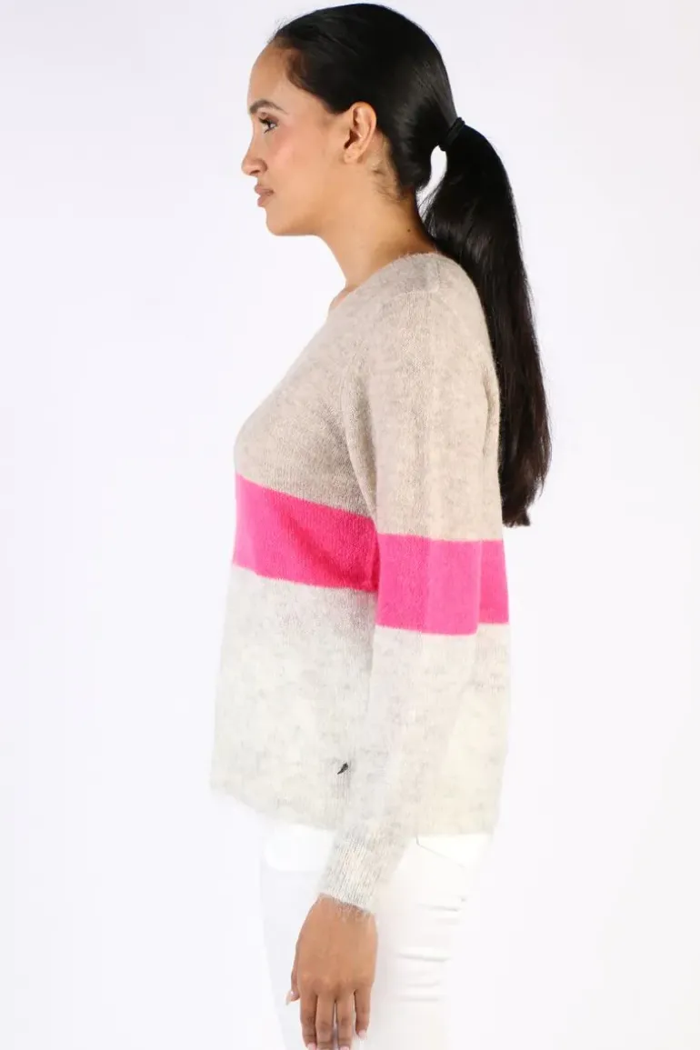 CC Bradford Alpaca Jumper In Stripe
