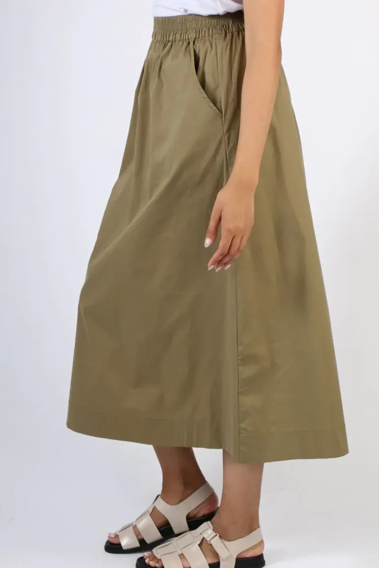 CC Heart Phoebe Skirt In Moss