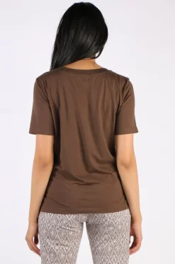 CC Heart Regular Tee In Coffee