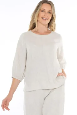 Center Seam Top In Natural By Jump
