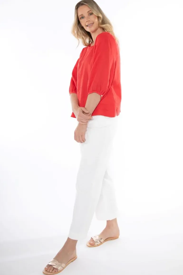 Center Seam Top In Poppy By Jump