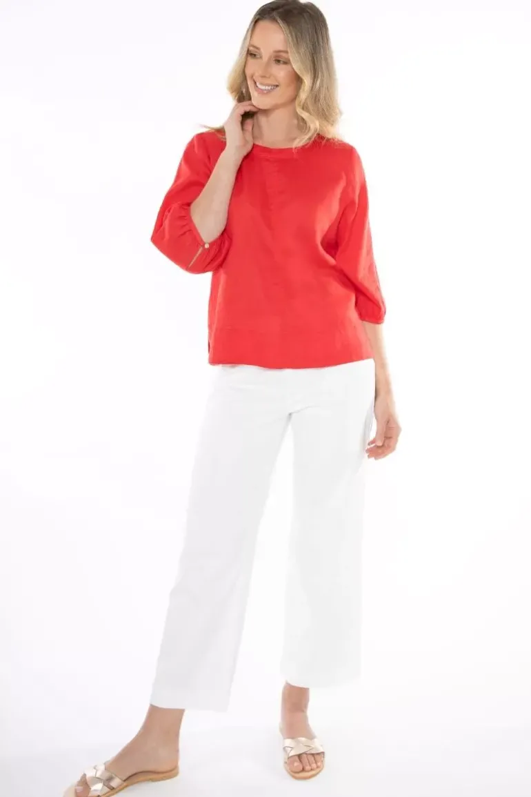 Center Seam Top In Poppy By Jump