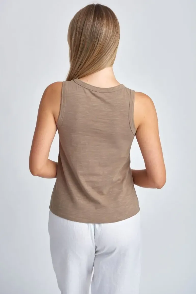 Cloth Paper Scissor Tank Top In Twig
