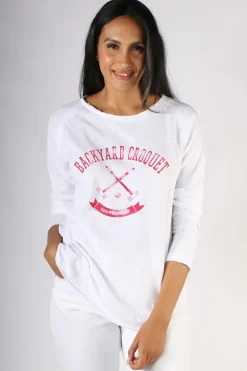 Cloth Paper Scissors Croquet Tee In Red