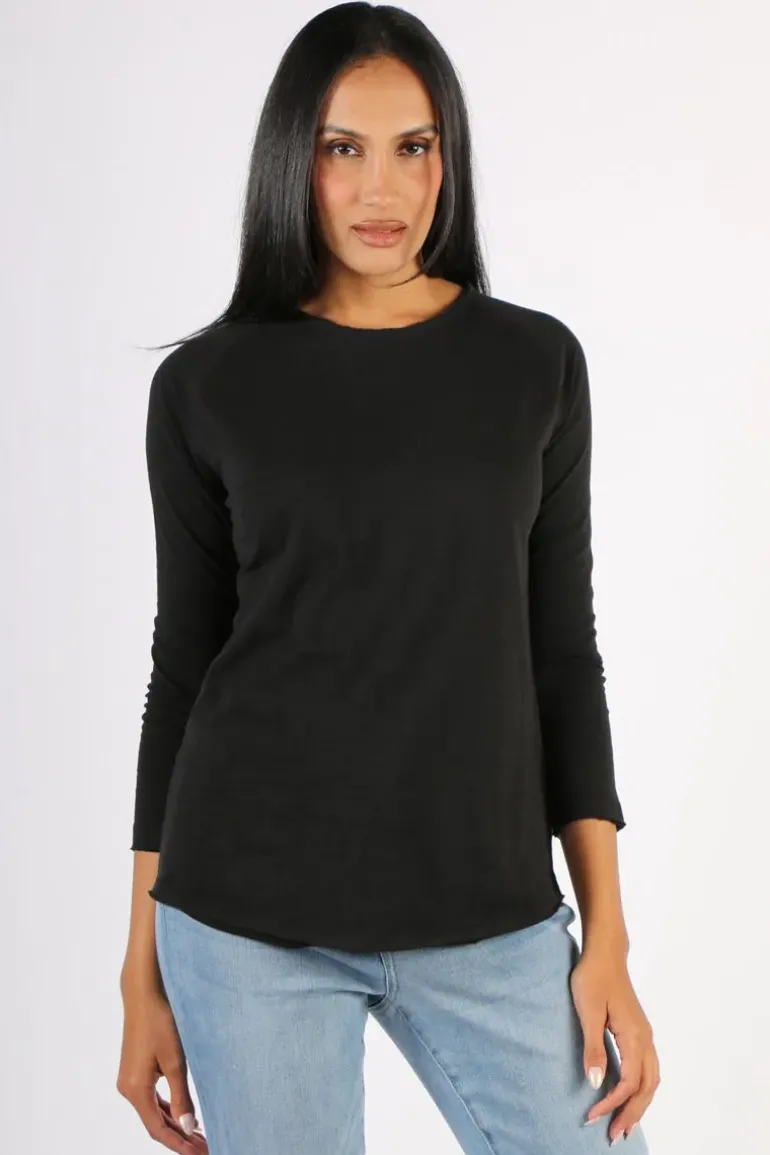 Cloth Paper Scissors Demi Tee In Black