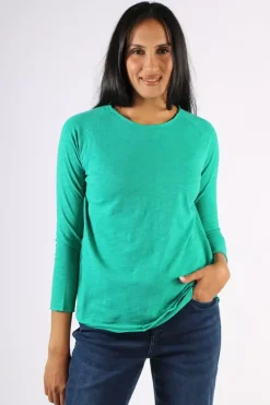 Cloth Paper Scissors Demi Tee In Green
