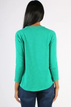 Cloth Paper Scissors Demi Tee In Green