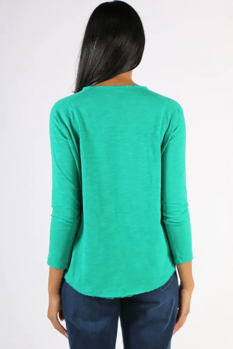 Cloth Paper Scissors Demi Tee In Green