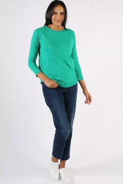 Cloth Paper Scissors Demi Tee In Green