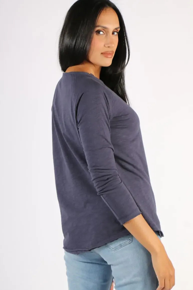 Cloth Paper Scissors Demi Tee In Navy
