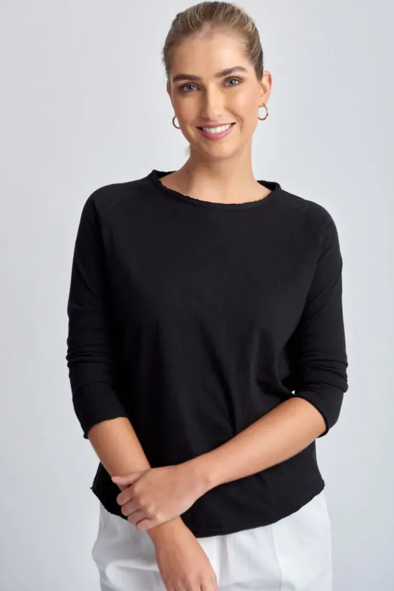 Cloth Paper Scissors Halle Tee In Black