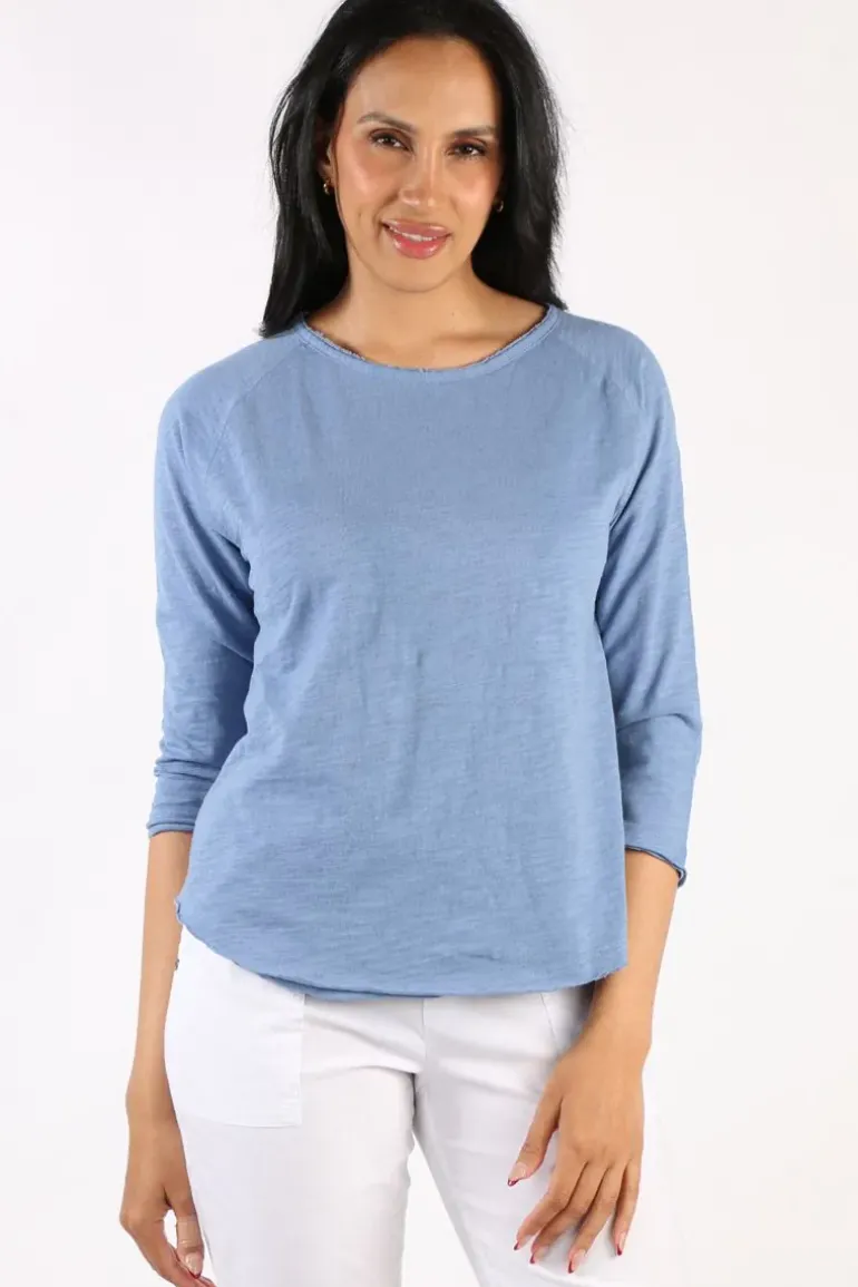 Cloth Paper Scissors Halle Tee In Blue