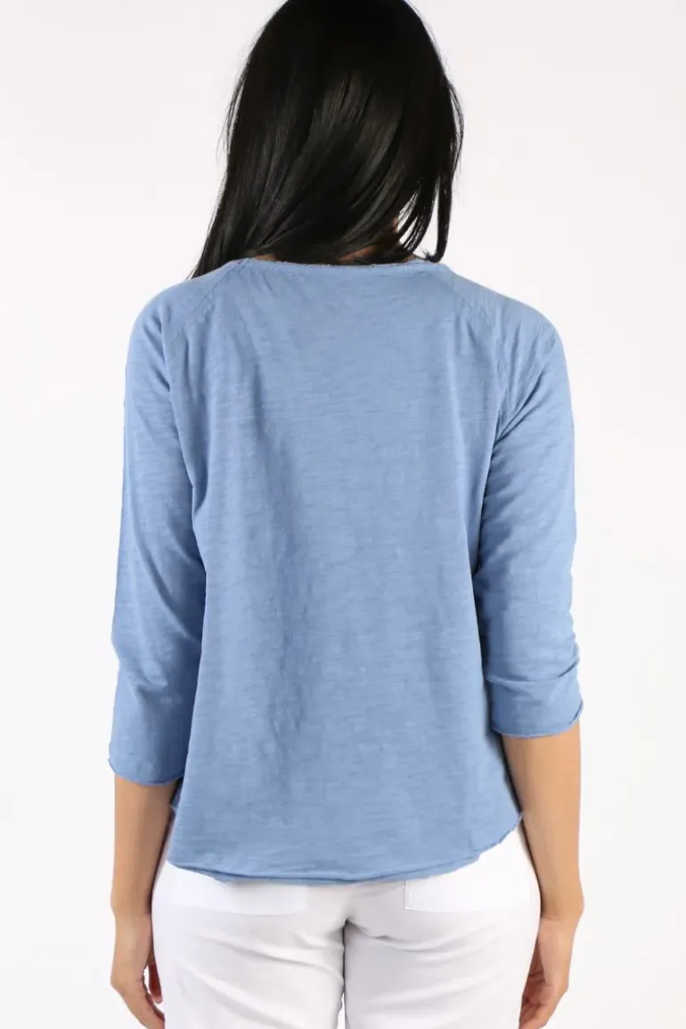 Cloth Paper Scissors Halle Tee In Blue