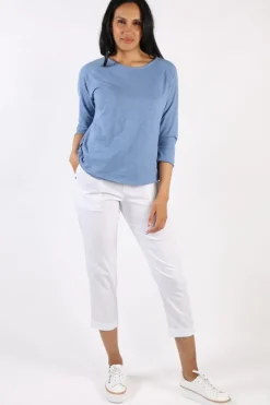 Cloth Paper Scissors Halle Tee In Blue