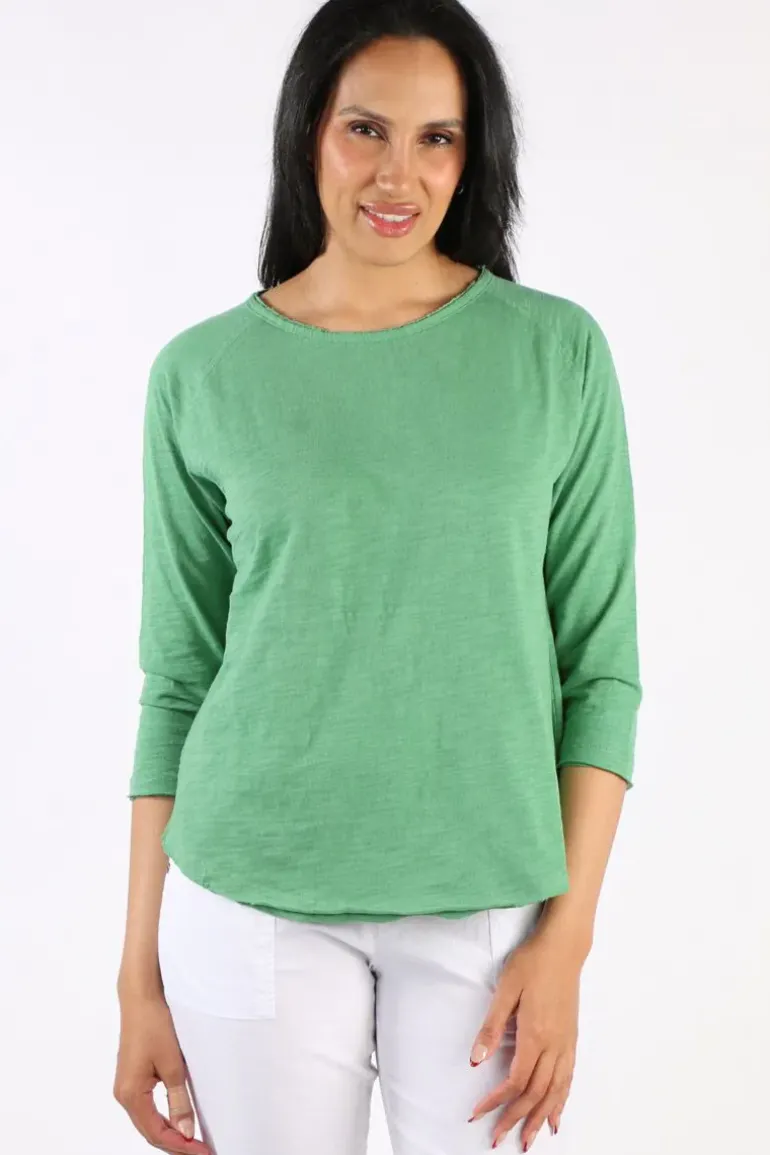 Cloth Paper Scissors Halle Tee In Green