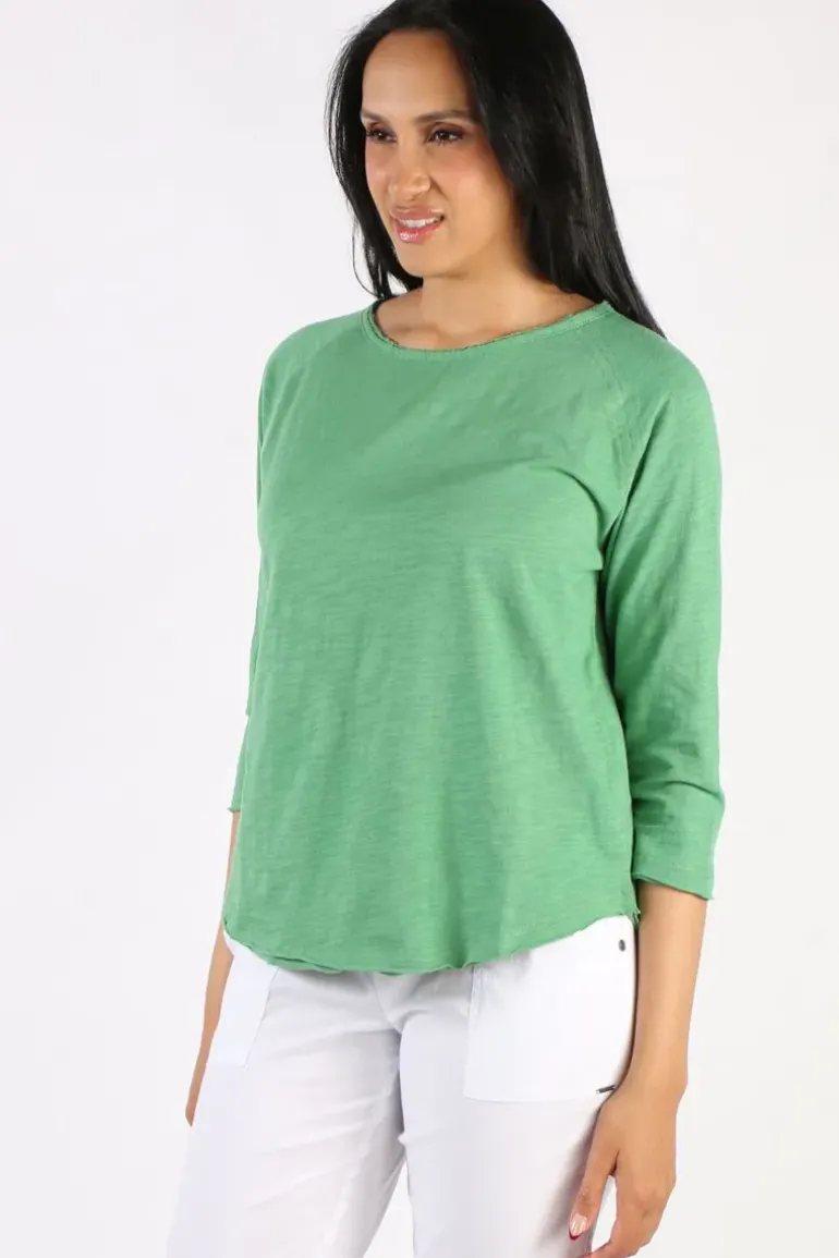 Cloth Paper Scissors Halle Tee In Green