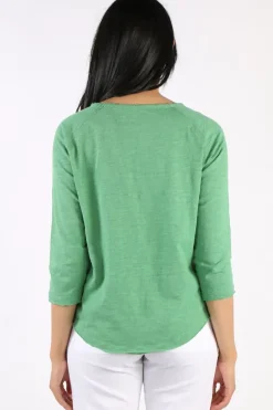 Cloth Paper Scissors Halle Tee In Green