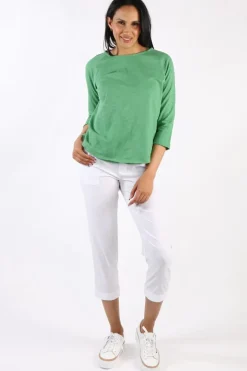 Cloth Paper Scissors Halle Tee In Green