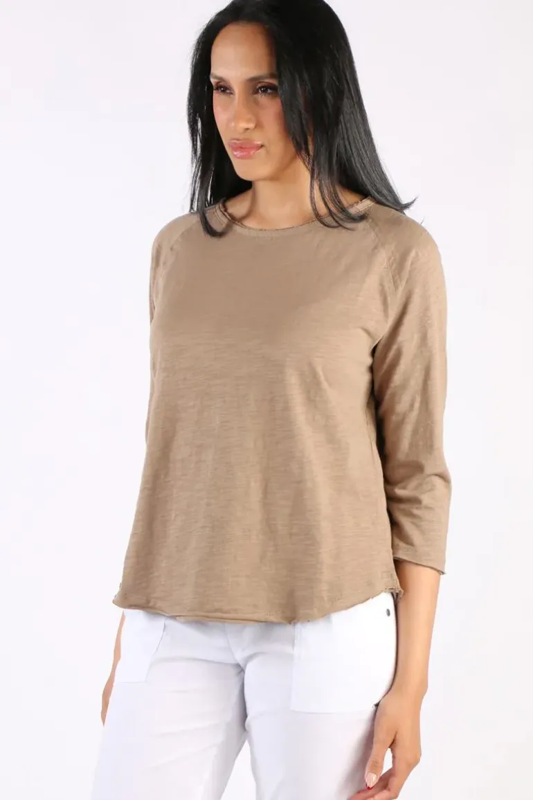 Cloth Paper Scissors Halle Tee In Twig