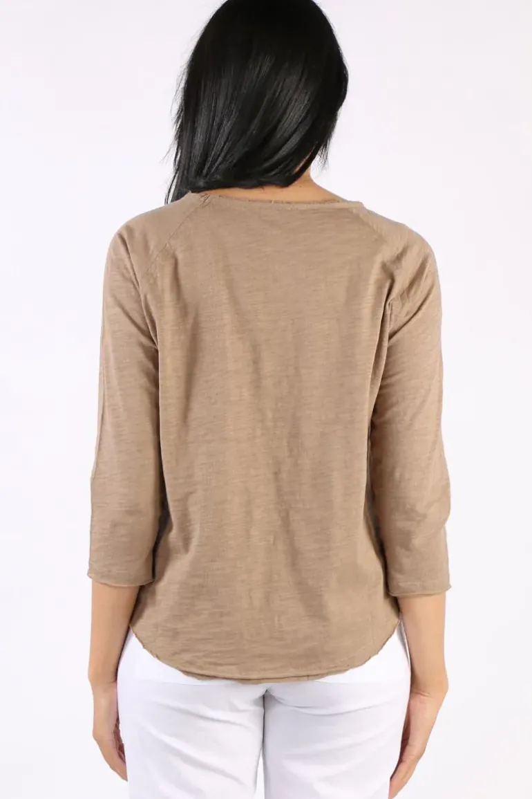 Cloth Paper Scissors Halle Tee In Twig
