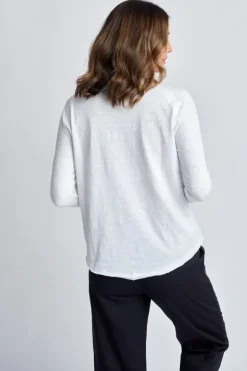 Cloth Paper Scissors Halle Tee In White