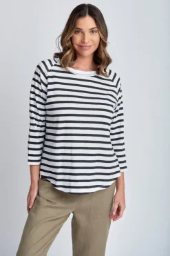 Cloth Paper Scissors Raglan Tee In Black