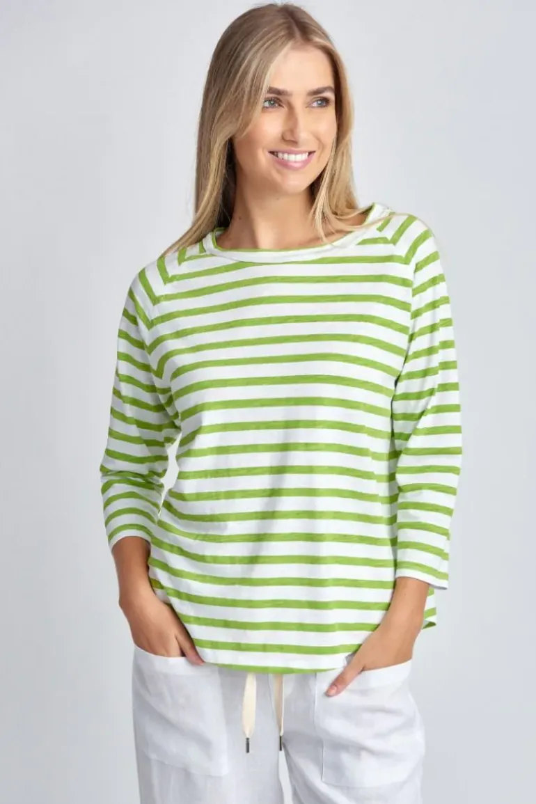 Cloth Paper Scissors Raglan Tee In Green