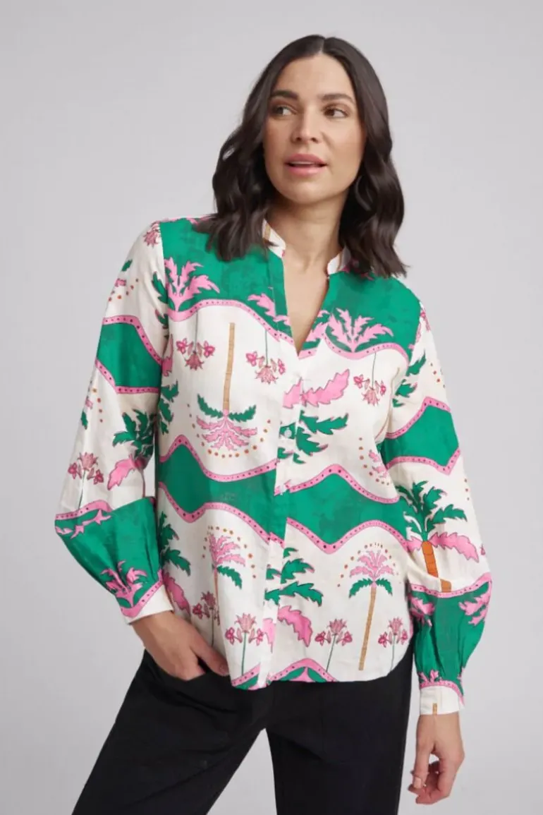 Cloth Paper Scissors Stripe Shirt In Green