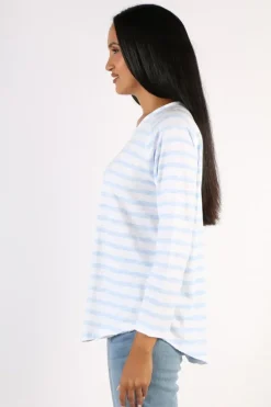 Cloth Paper Scissors Taylor Tee In Blue